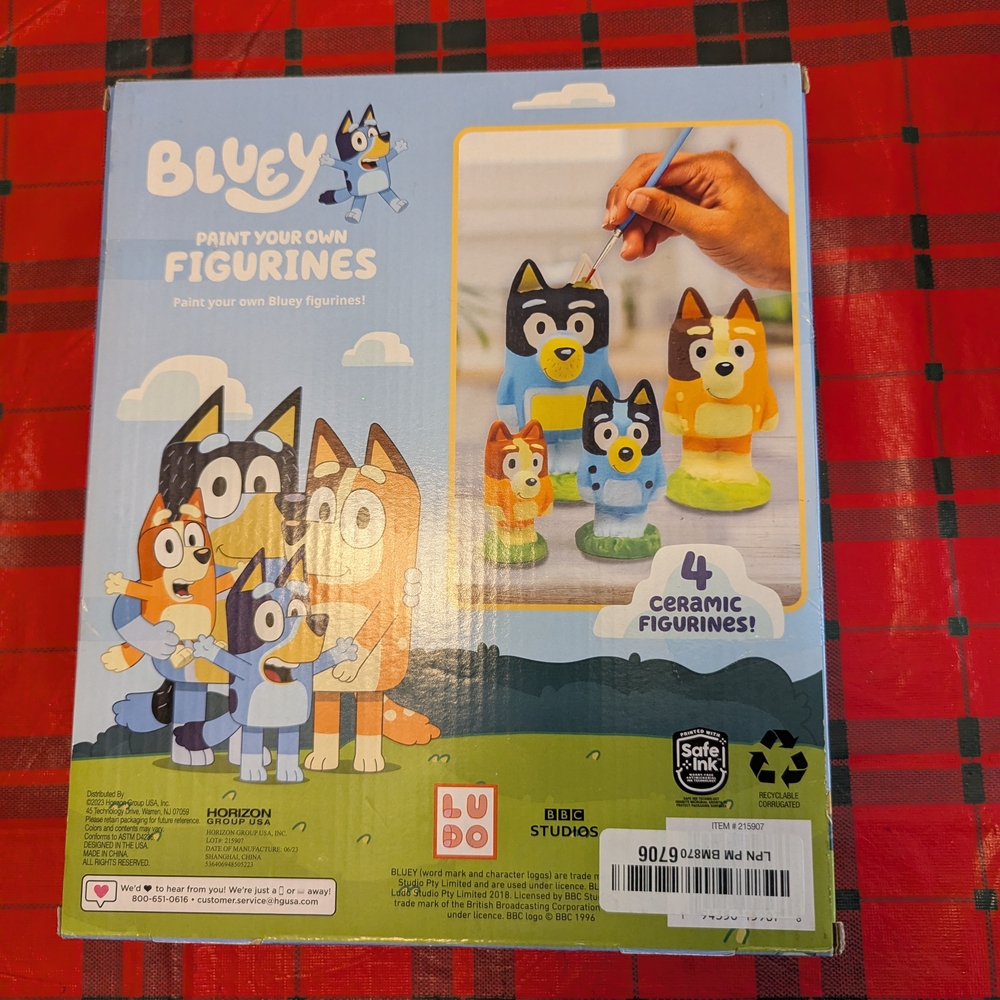 Bluey Paint Your Own Figurines Set